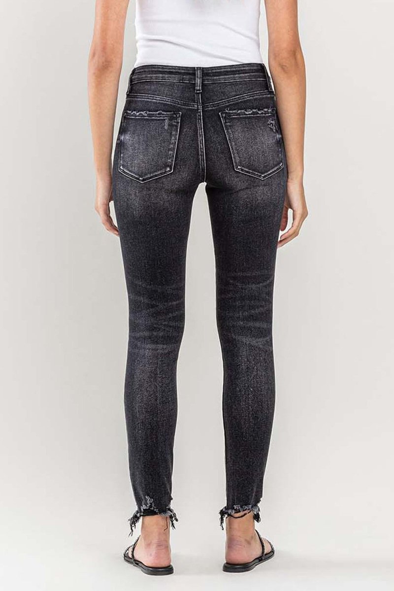Lovervet Raw Hem Cropped Skinny Jeans - Bottoms