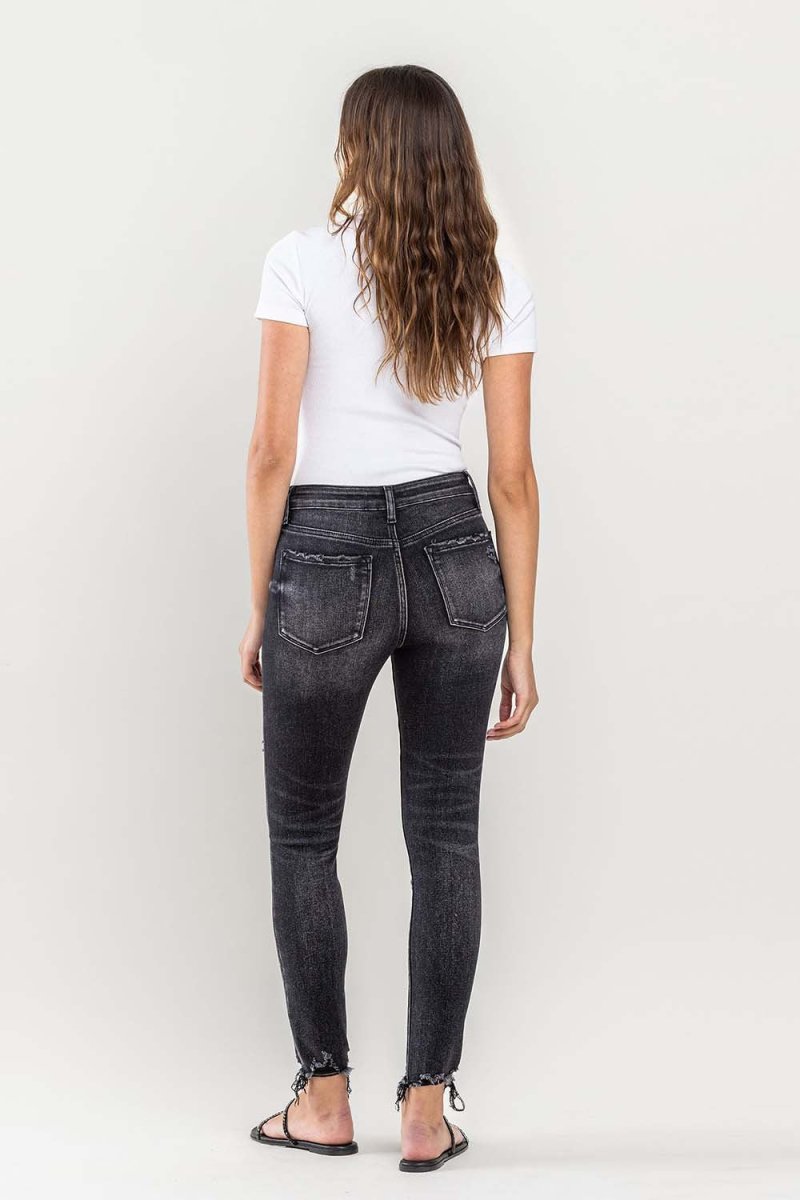 Lovervet Raw Hem Cropped Skinny Jeans - Bottoms