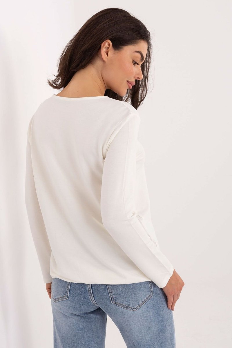 Micro Modal Elastane Long Sleeve Blouse - 