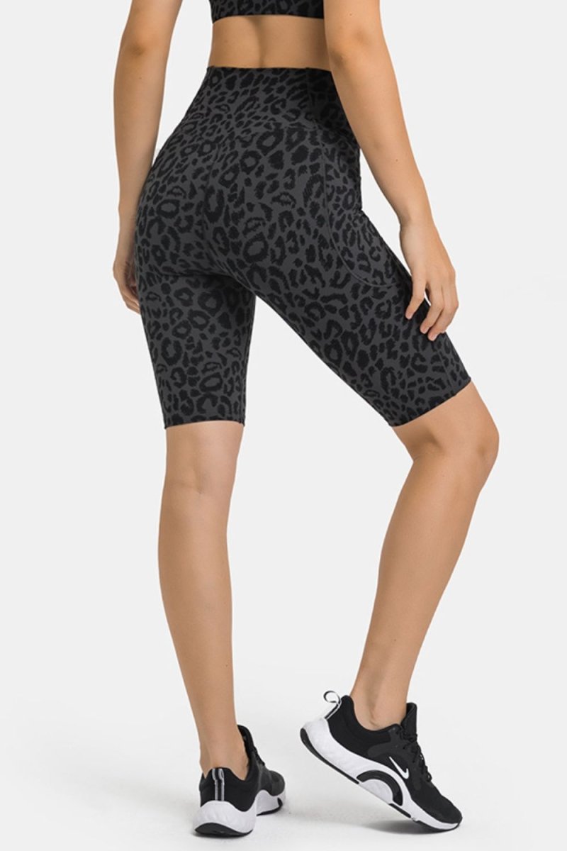 Millennia High Waist Biker Shorts with Pockets - Bottoms