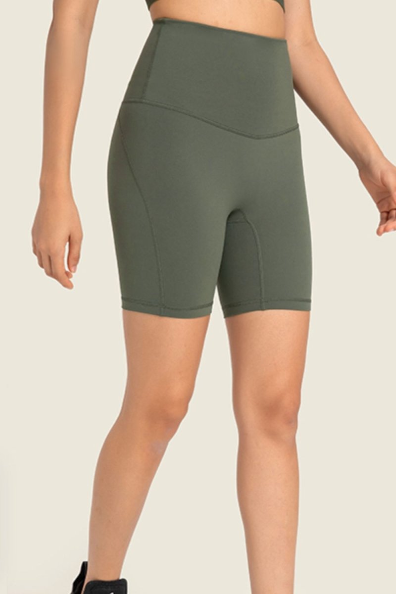 Millennia Seamless High - Rise Wide Waistband Biker Shorts - Bottoms