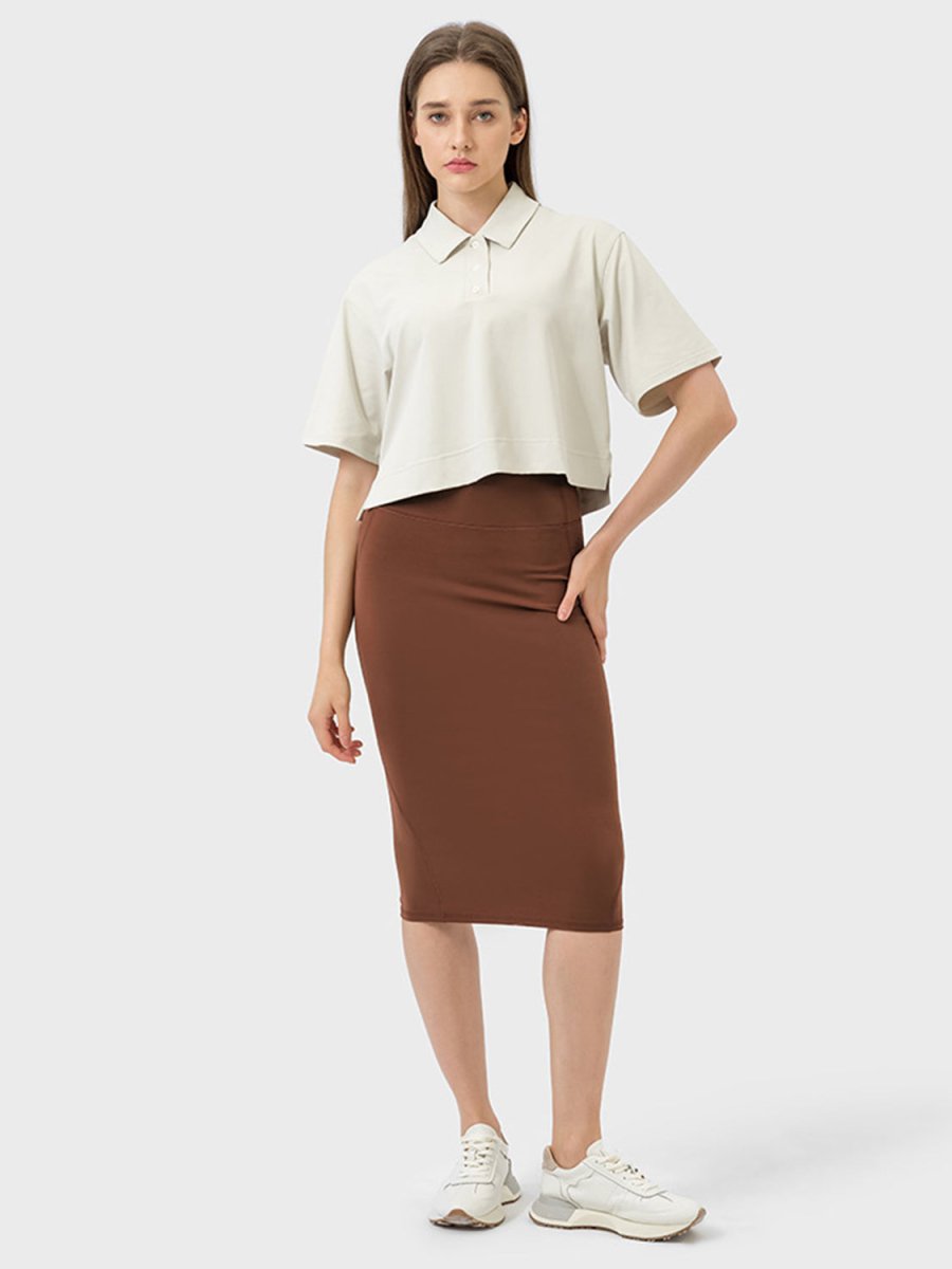 Millennia Slit Wrap Active Skirt - Bottoms
