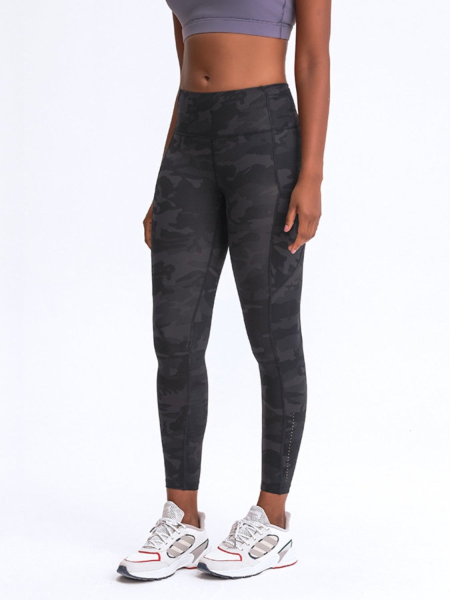 Millennia Wide Waistband Leggings with Pockets - Bottoms