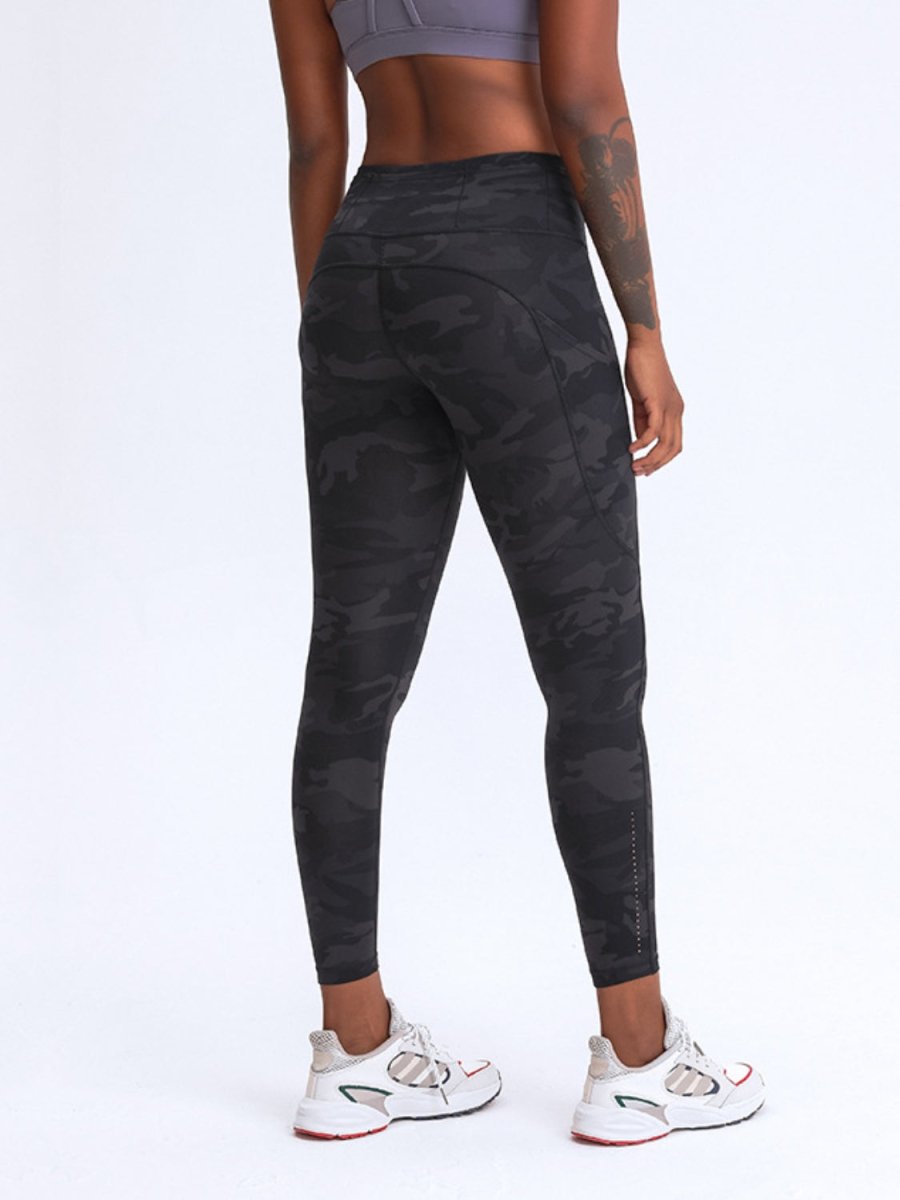 Millennia Wide Waistband Leggings with Pockets - Bottoms