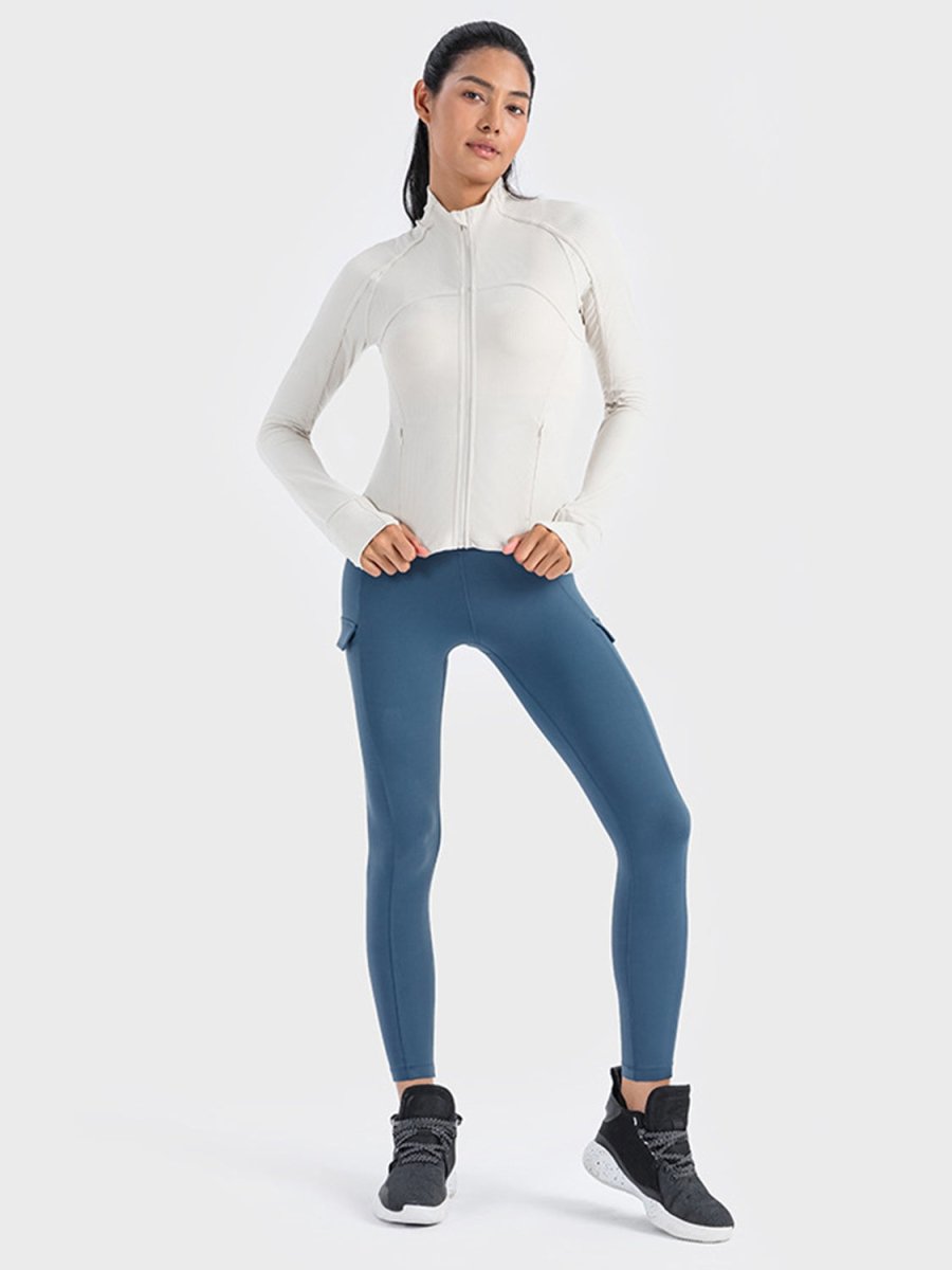 Millennia Zip - Up Long Sleeve Sports Jacket - Outerwear