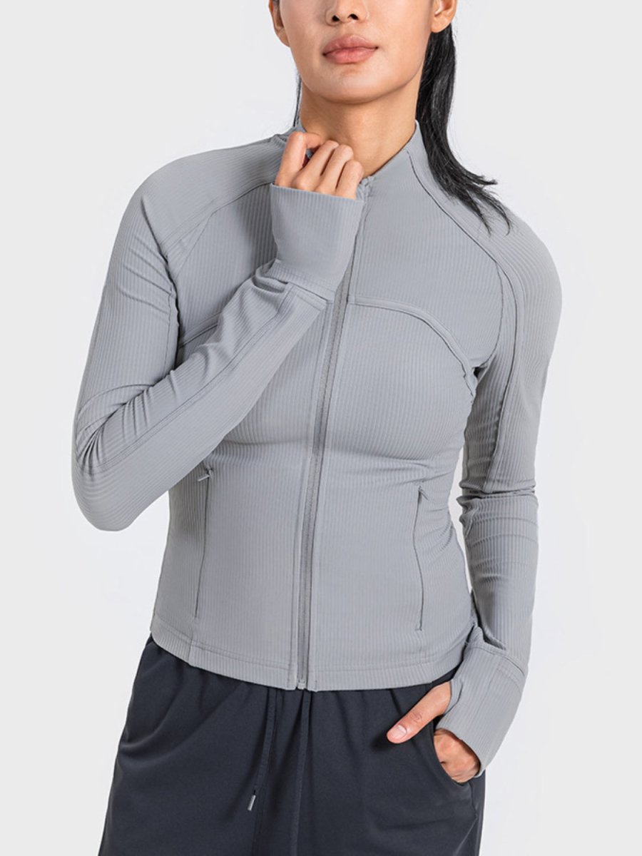 Millennia Zip - Up Long Sleeve Sports Jacket - Outerwear