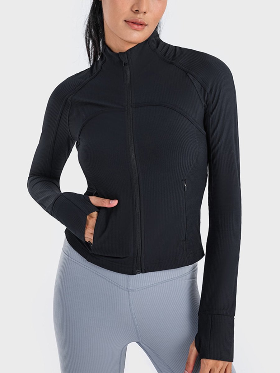 Millennia Zip - Up Long Sleeve Sports Jacket - Outerwear