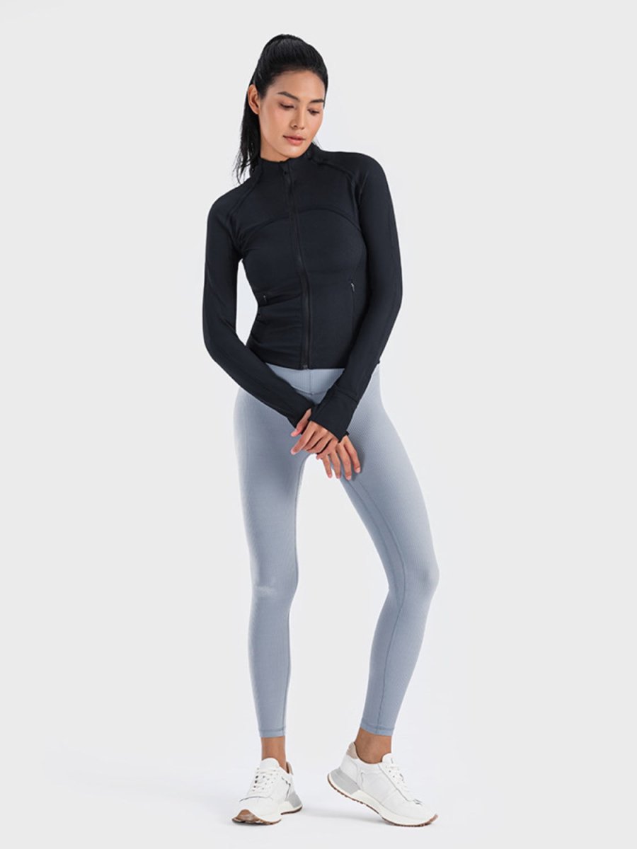Millennia Zip - Up Long Sleeve Sports Jacket - Outerwear