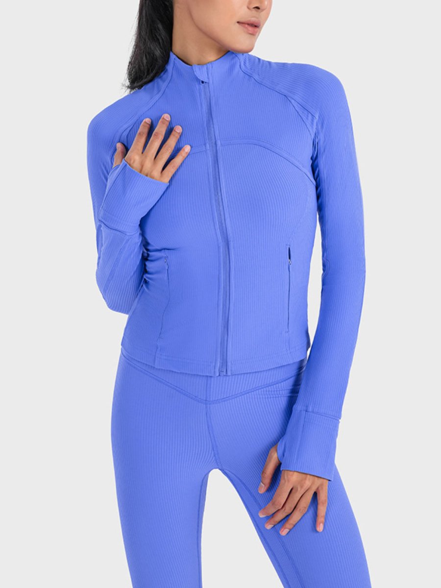 Millennia Zip - Up Long Sleeve Sports Jacket - Outerwear