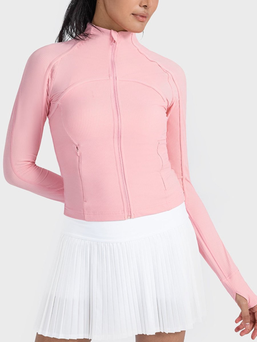 Millennia Zip - Up Long Sleeve Sports Jacket - Outerwear