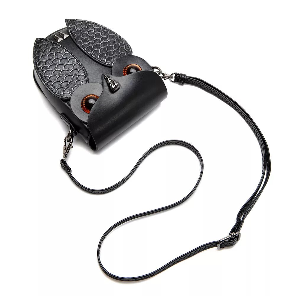 Mini Owl PU Leather Crossbody Bag - 