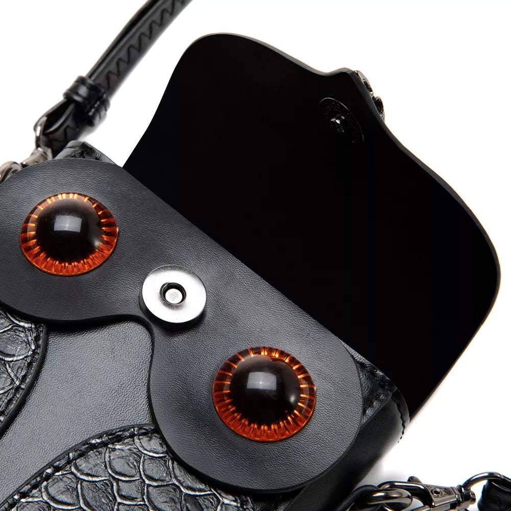 Mini Owl PU Leather Crossbody Bag - 