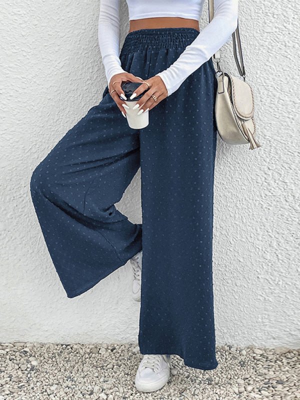 New Fashion Ladies Casual Wide Leg Pants - Bottoms