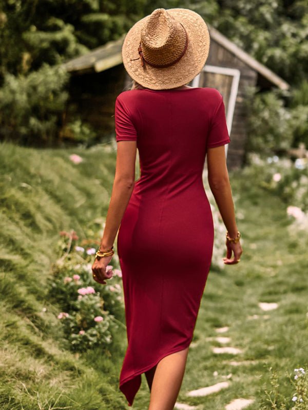 New Knitted Dress High Stretch Light Dress Casual Skirt - Sweater Dress