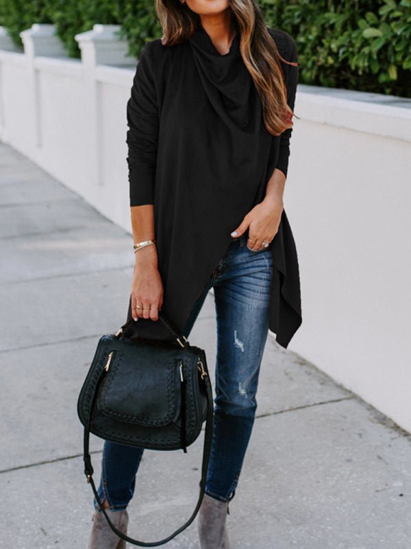 New Ladies Solid Color Long Sleeve Long Sleeve Windbreaker Versatile Cardigan Jacket - Outerwear