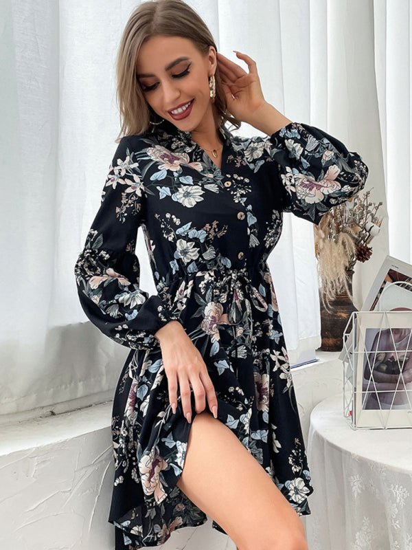 New product long - sleeved long - sleeved base fashion dress - Day Dress