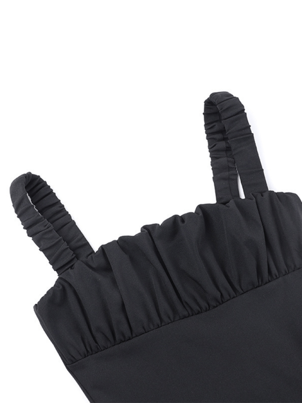 New style suspender fashion gathered puffy dress - Day Dress