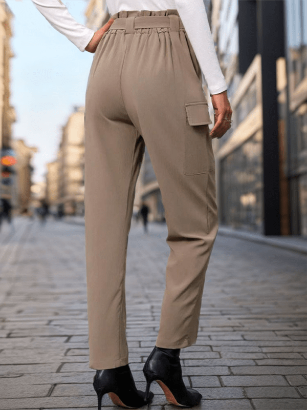 New women's lace - up commuter pocket trousers - Bottoms