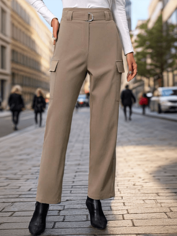 New women's lace - up commuter pocket trousers - Bottoms