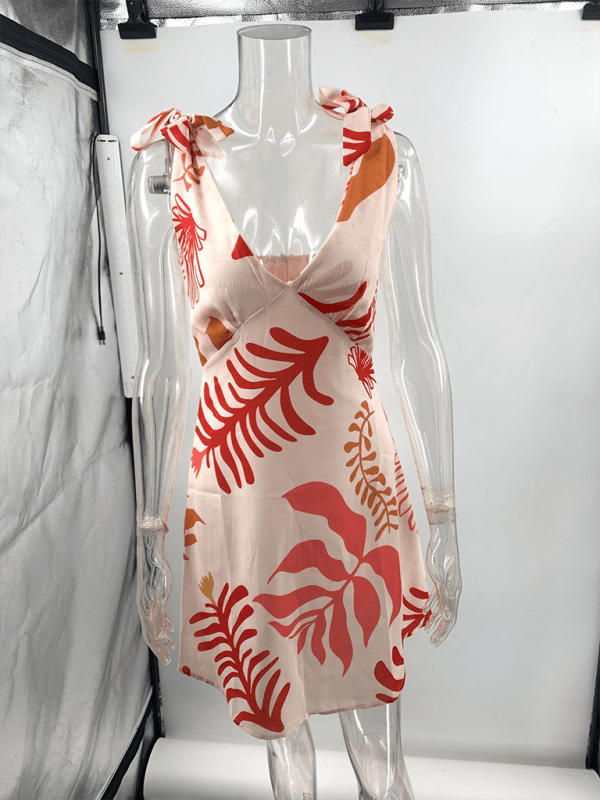 New women's sexy printed short dress - 