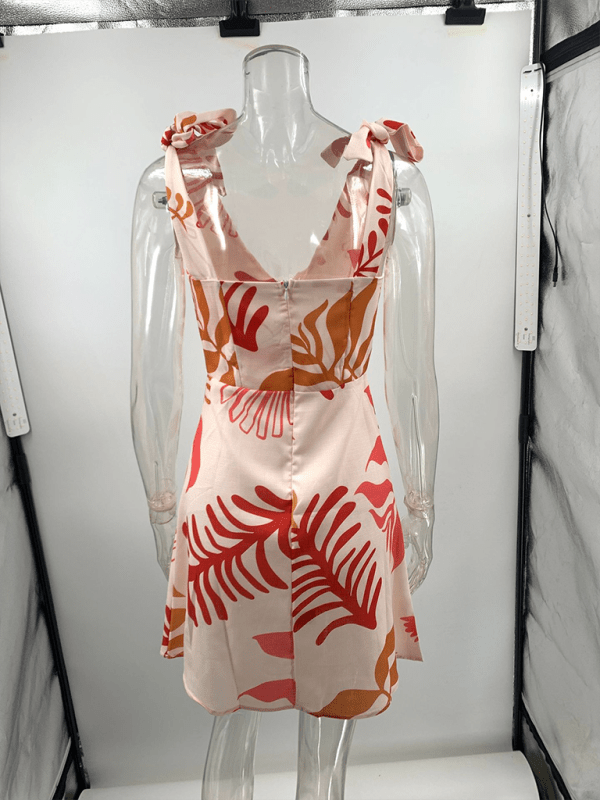 New women's sexy printed short dress - 