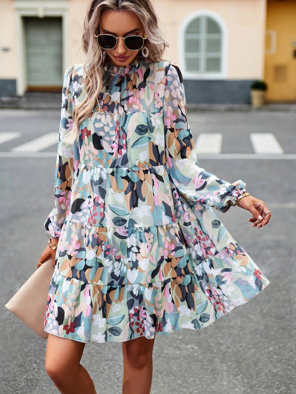 New women's temperament elegant long - sleeved skirt - Day Dress