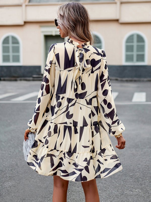 New women's temperament elegant long - sleeved skirt - Day Dress
