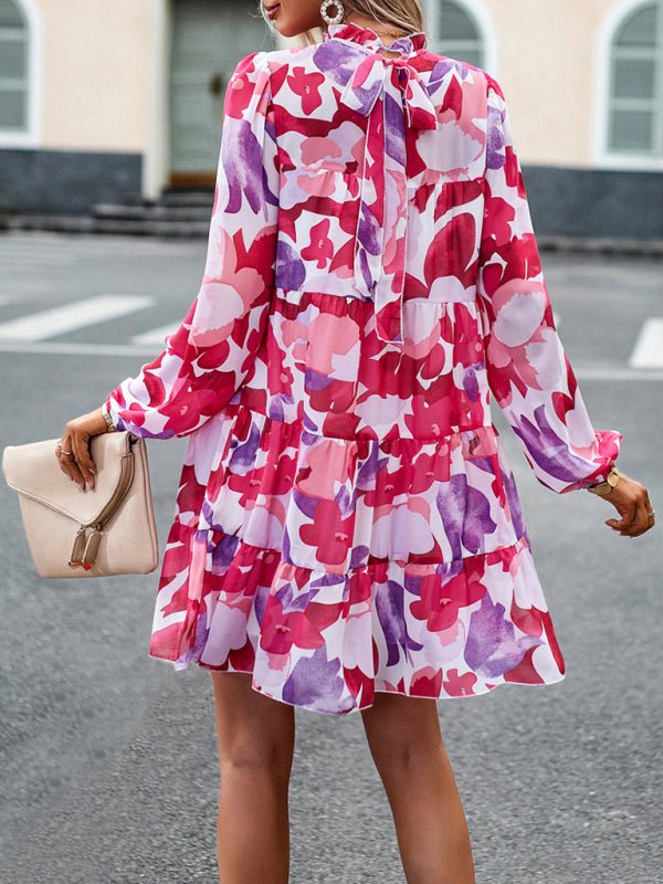 New women's temperament elegant long - sleeved skirt - Day Dress