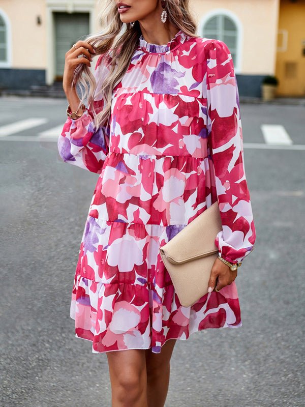 New women's temperament elegant long - sleeved skirt - Day Dress