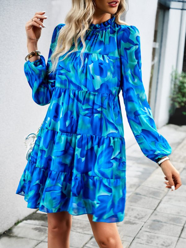 New women's temperament elegant long - sleeved skirt - Day Dress