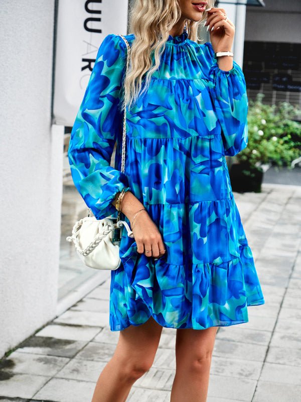 New women's temperament elegant long - sleeved skirt - Day Dress