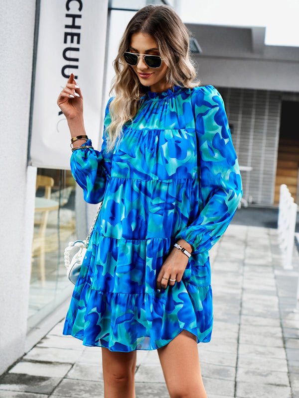 New women's temperament elegant long - sleeved skirt - Day Dress