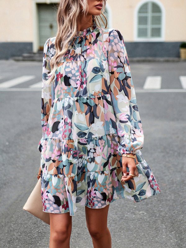 New women's temperament elegant long - sleeved skirt - Day Dress