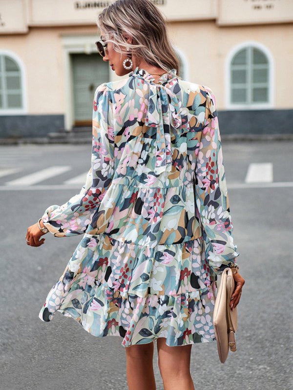 New women's temperament elegant long - sleeved skirt - Day Dress