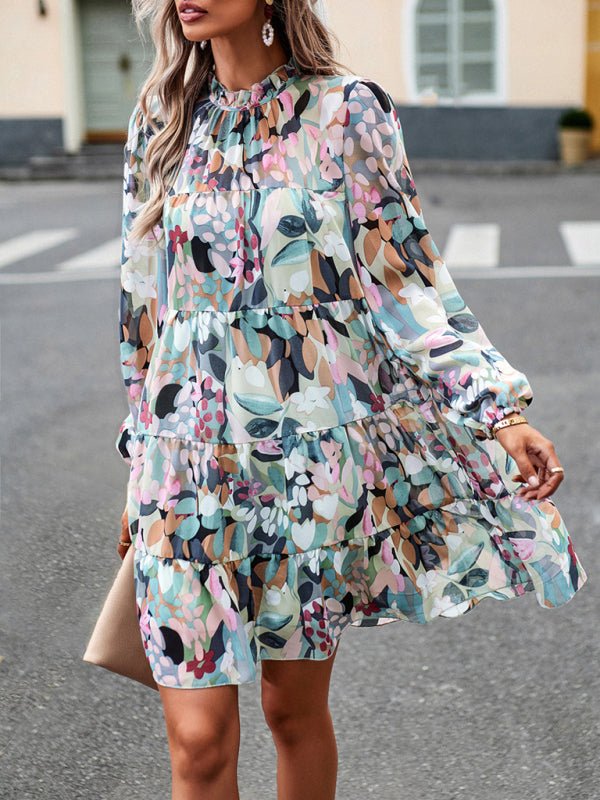 New women's temperament elegant long - sleeved skirt - Day Dress