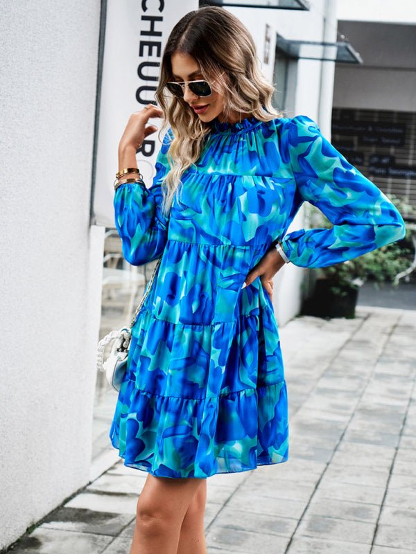 New women's temperament elegant long - sleeved skirt - Day Dress