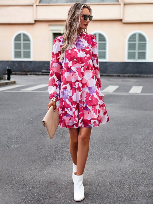 New women's temperament elegant long - sleeved skirt - Day Dress