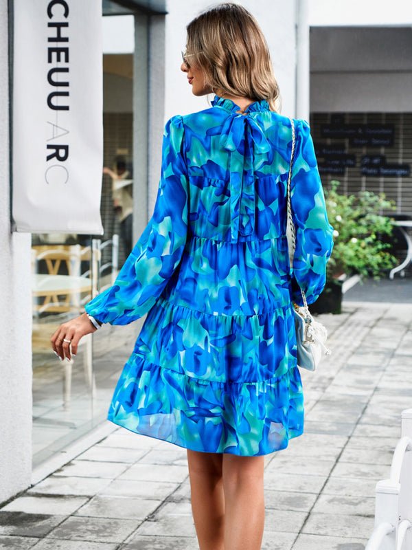 New women's temperament elegant long - sleeved skirt - Day Dress