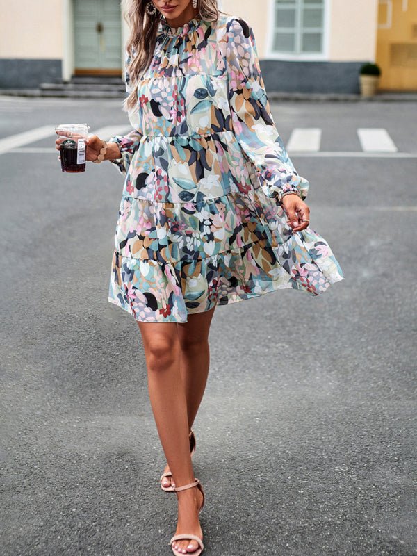 New women's temperament elegant long - sleeved skirt - Day Dress