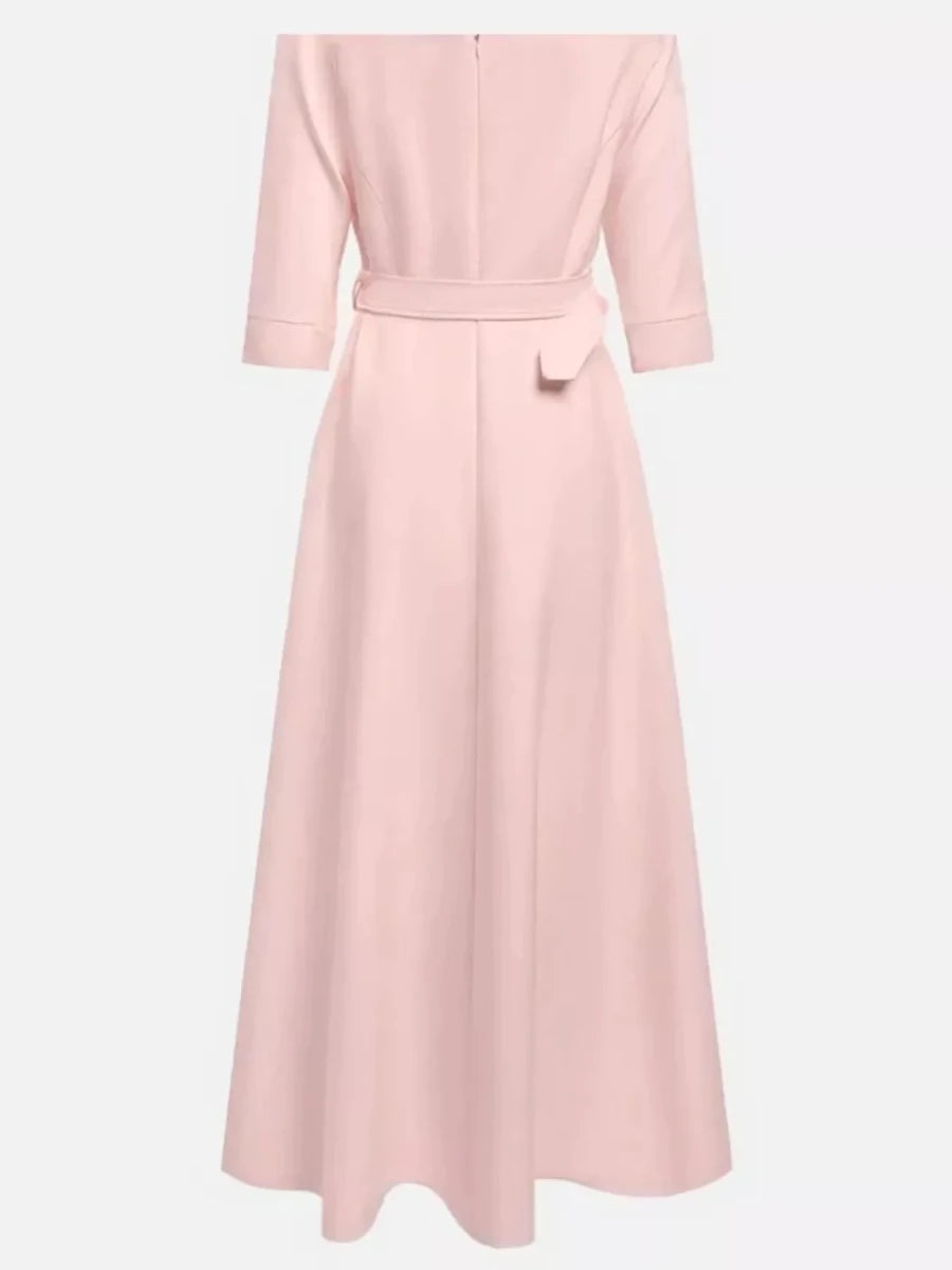 Off - White Off - Shoulder Belted Maxi Dress - 