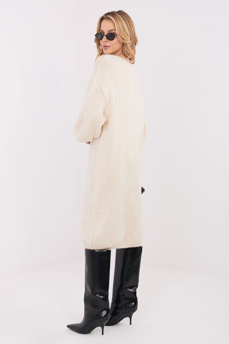 Oversized Knit Sweater Dress - 