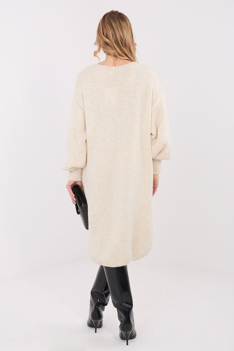 Oversized Knit Sweater Dress - 