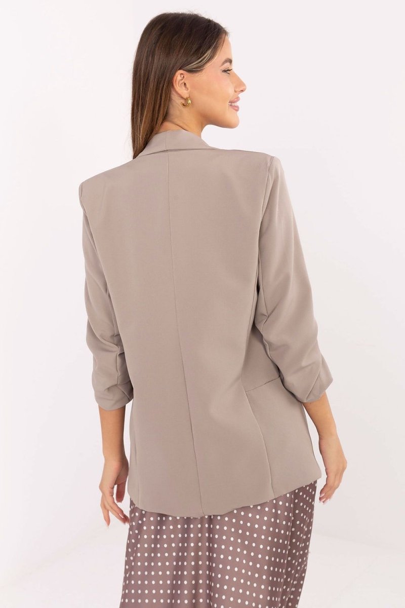 Paris Blazer with 3/4 Sleeves and Shoulder Pads - 