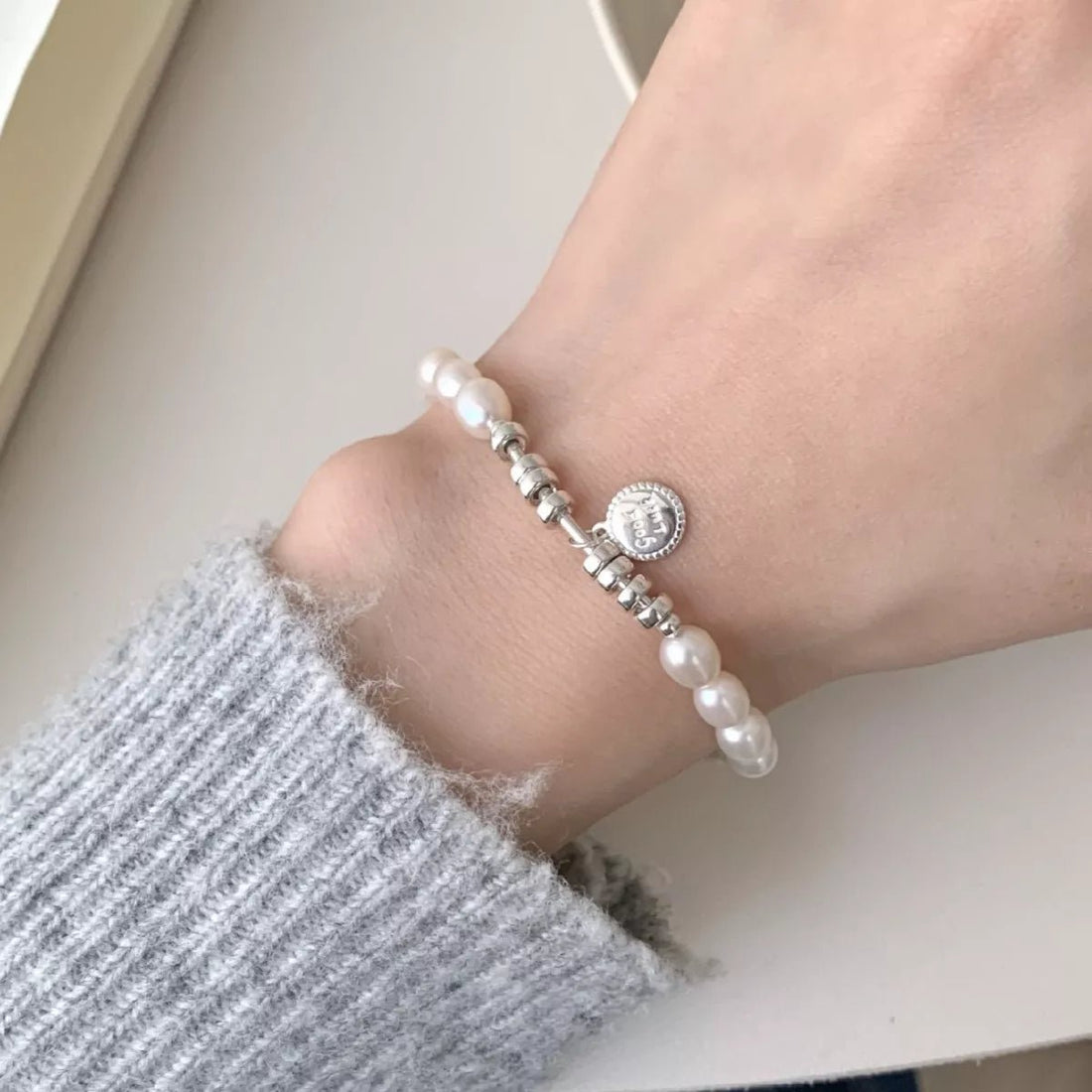 Pearl 925 Sterling Silver Bracelet - 