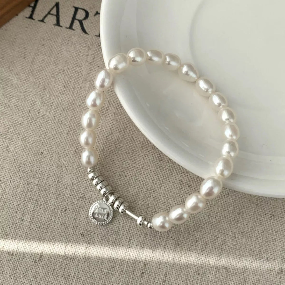 Pearl 925 Sterling Silver Bracelet - 