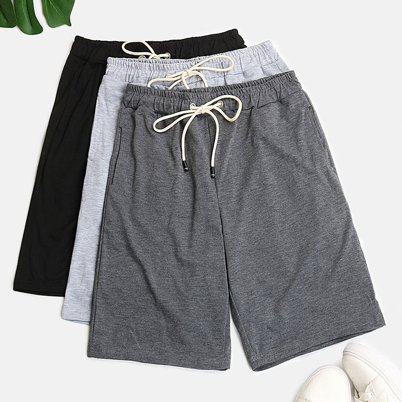 Perfee Drawstring Waist Three - Piece Shorts Set - Bottoms