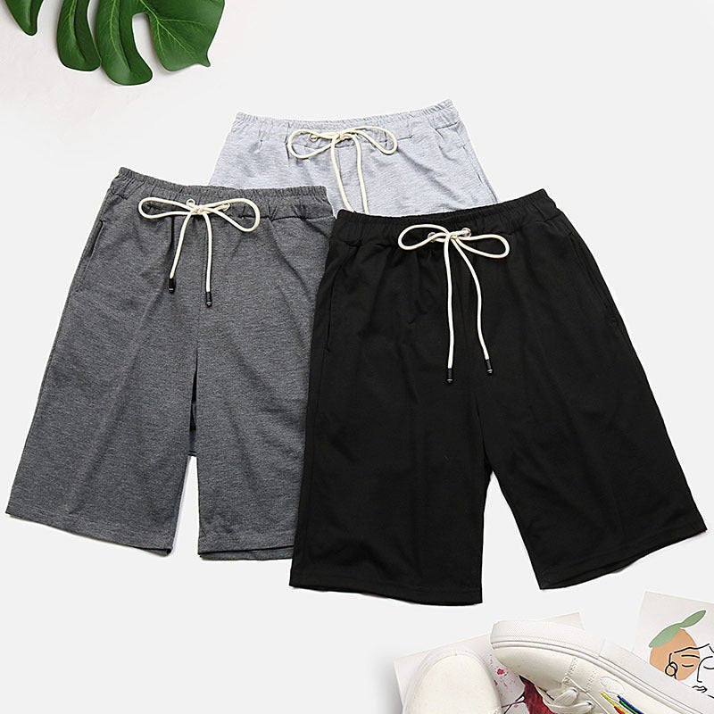 Perfee Drawstring Waist Three - Piece Shorts Set - Bottoms