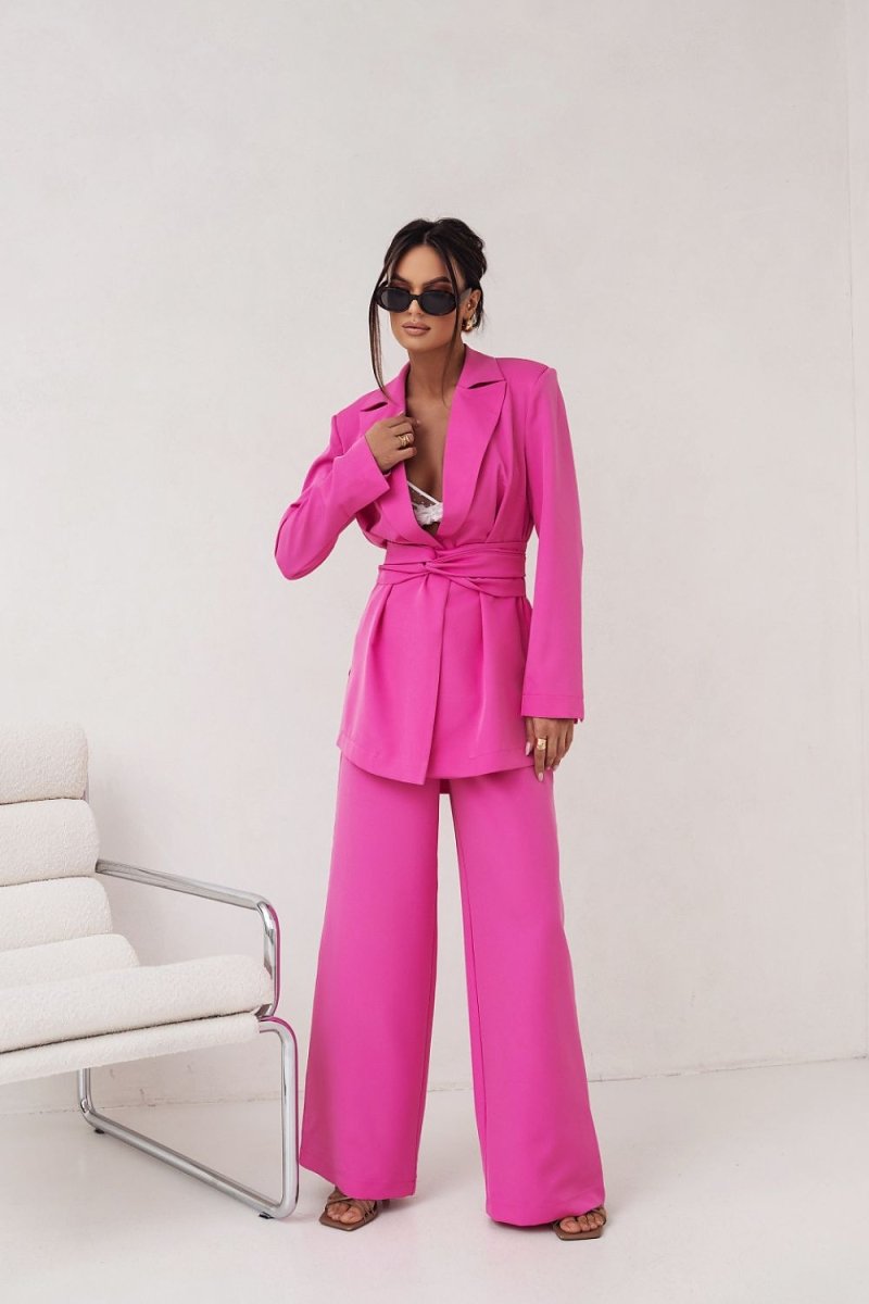 Pink Viscose Suit Set for Women - 