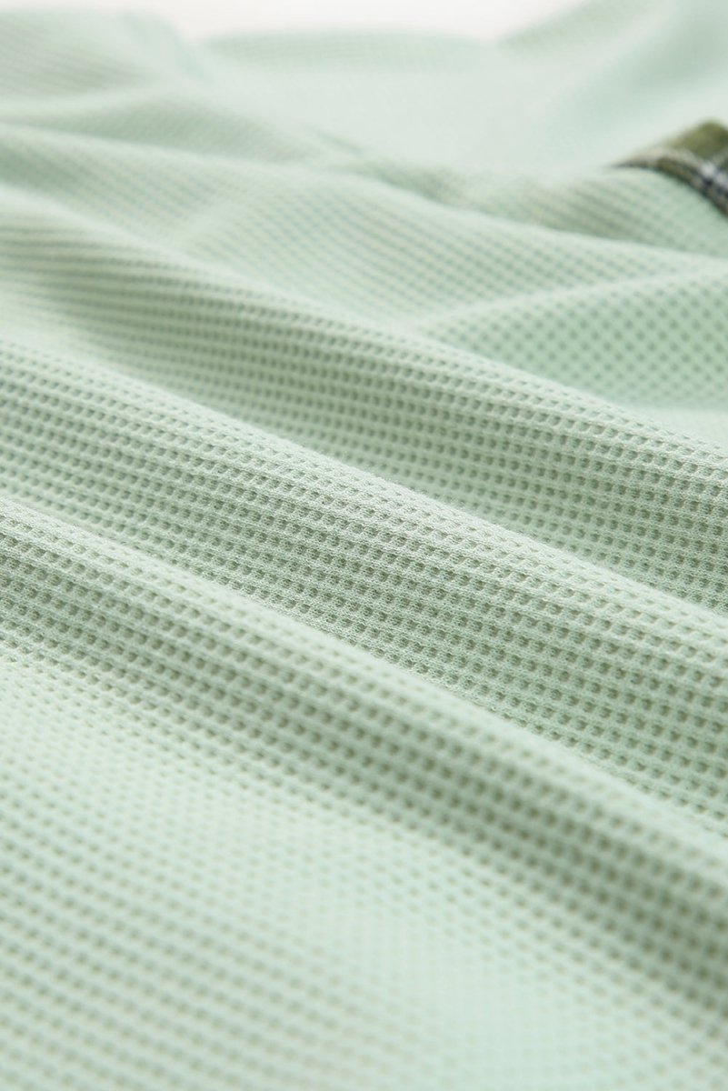 Plaid Button Down Collared Jacket - Outerwear