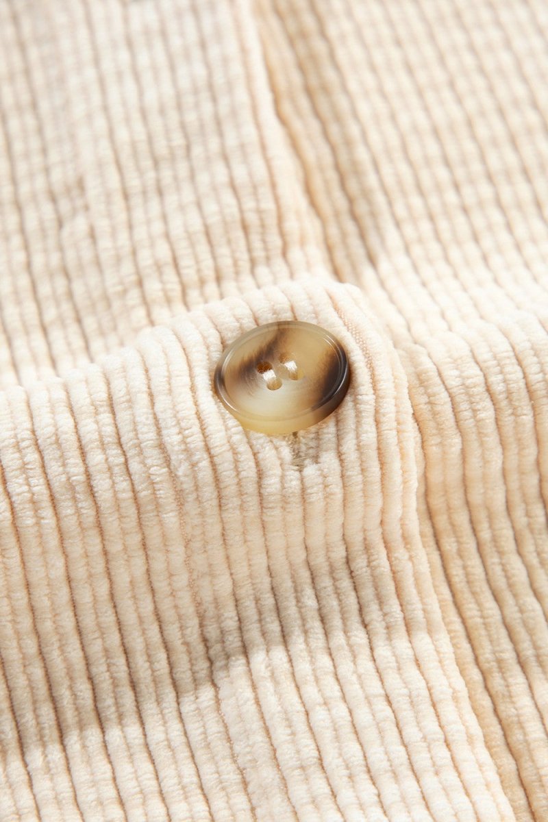 Pocketed Button Up Dropped Shoulder Shacket - Outerwear